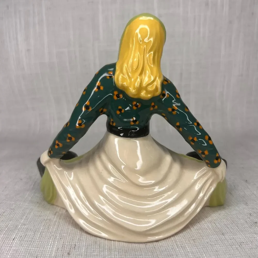 Vintage 40s Betty Harrington Ceramic Arts Studio Matchstick Girl Candleholder